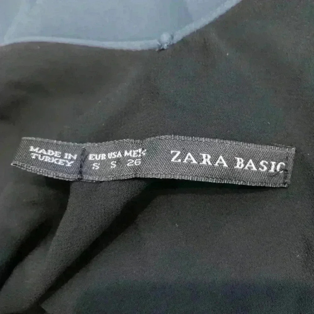 ⭐️Zara dark blue slip dress in size small - Picture 5 of 5